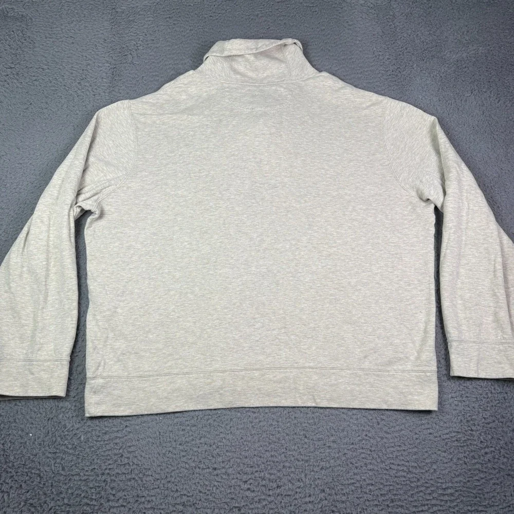 Polo Ralph Lauren Sweatshirt Mens XL Cream Shawl Collar Sweater Preppy Pony